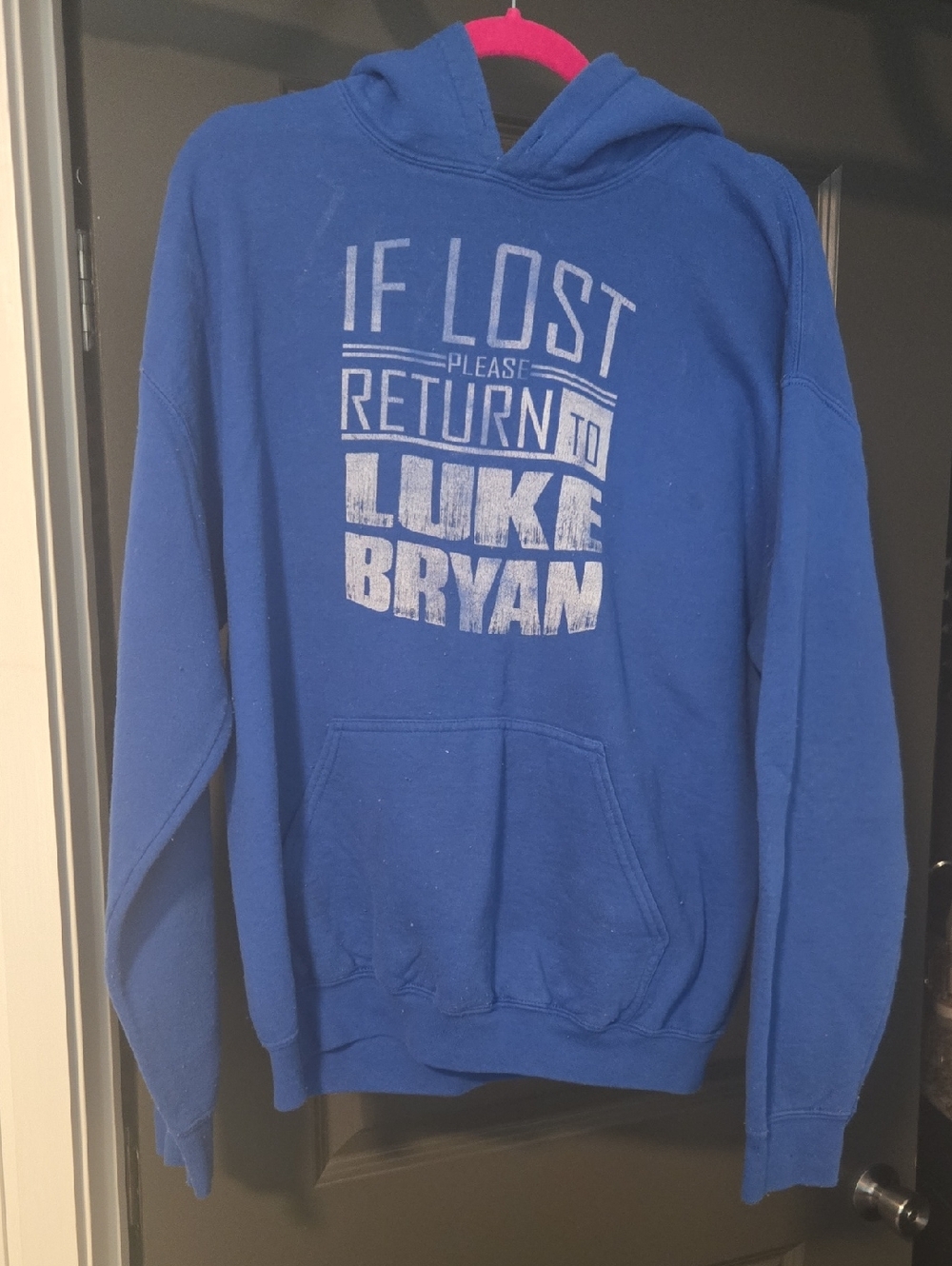Luke Bryan Blue Graphic Pullover Hoodie